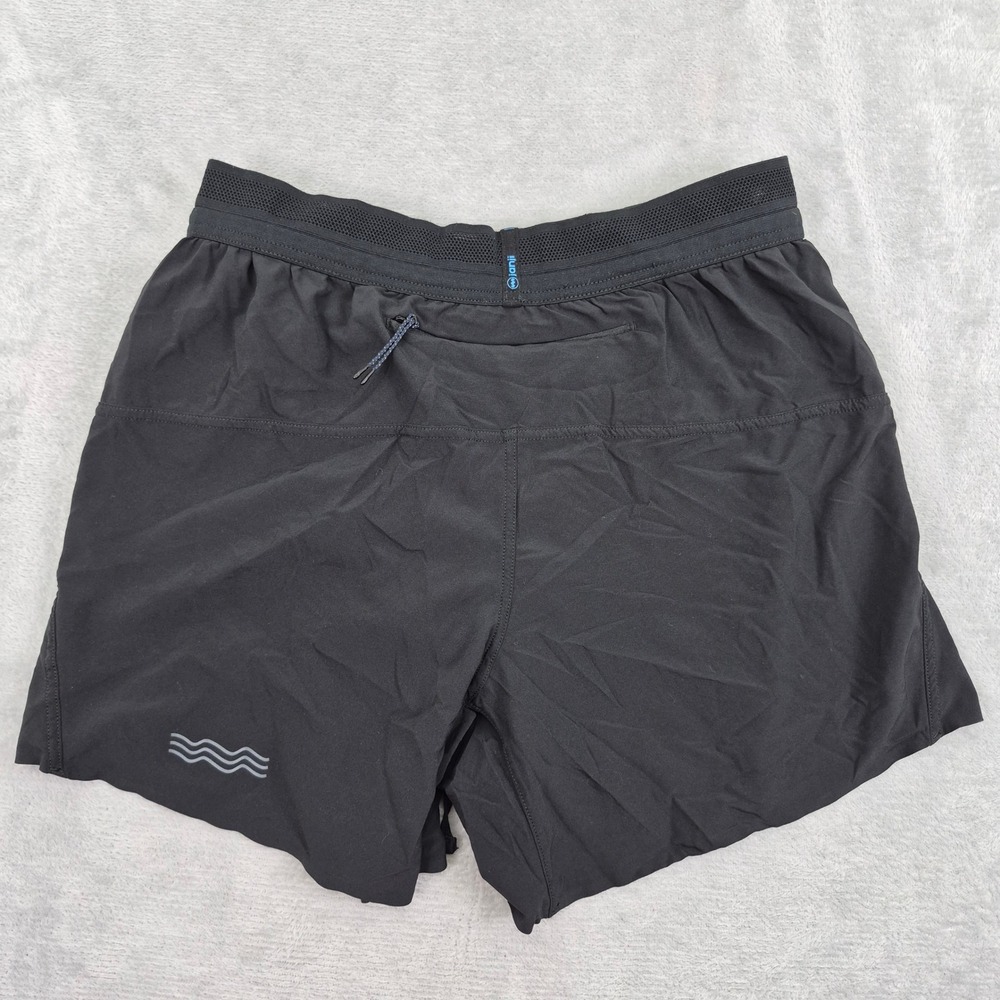 Janji AFO Middle Run Shorts Mens Small Black 5" Inseam Lined Athletic Running